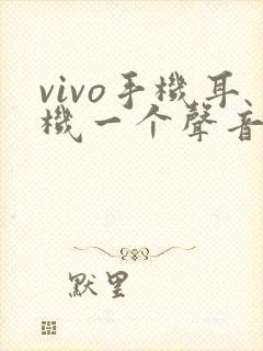 vivo手机耳机一个声音大一个声音小