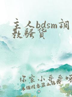 主人bdsm调教骚货