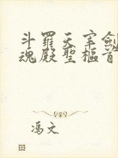 斗罗天宰剑仙武魂殿圣枢首席免费