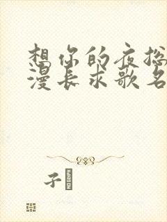 想你的夜总是很漫长求歌名