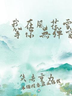 我在风花雪月里等你 无弹窗