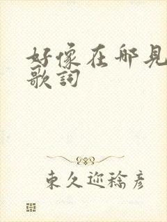 好像在哪见过你歌词