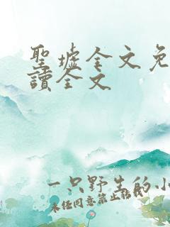 圣墟全文免费阅读全文