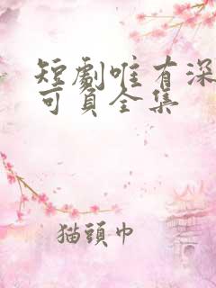 短剧唯有深情不可负全集