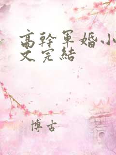 高干军婚小说宠文完结