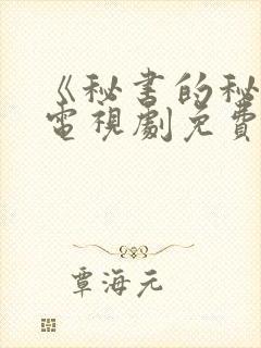 《秘书的秘密》电视剧免费日剧双男