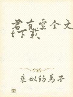 君有云全文txt下载