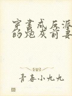 穿书成反派大佬的炮灰前妻