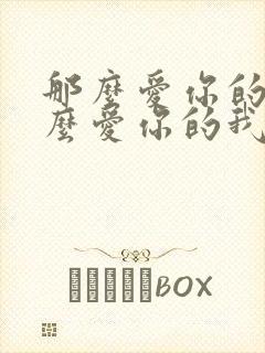 那么爱你的我那么爱你的我是什么歌