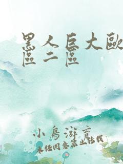 黑人巨大欧美一区二区