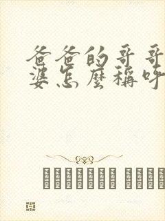 爸爸的哥哥的老婆怎么称呼?