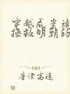 穿越成崇祯帝,拯救明朝的小说