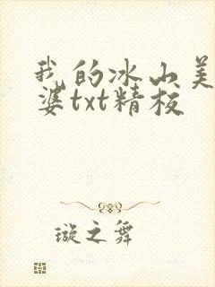 我的冰山美女老婆txt精校