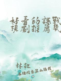 好看的谍战片电视剧推荐几部