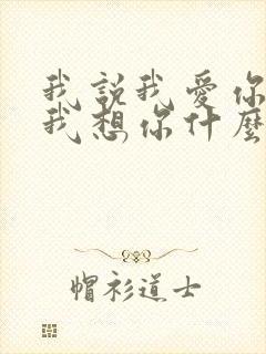 我说我爱你我说我想你什么歌