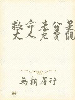 救命老公是总裁大人免费观看