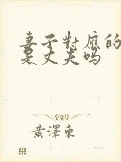 妻子对应的称呼是丈夫吗