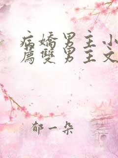 病娇男主小说推荐双男主文