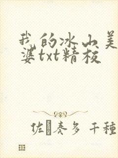 我的冰山美女老婆txt精校