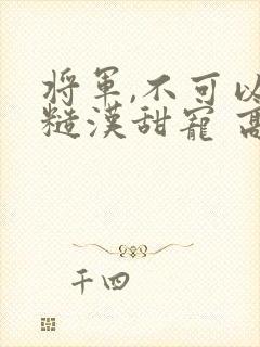 将军,不可以(糙汉甜宠 高h