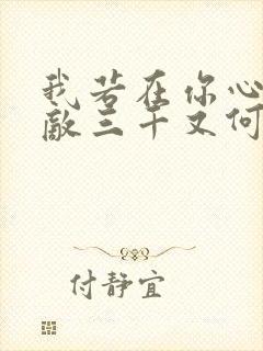 我若在你心上情敌三千又何妨,我若不在