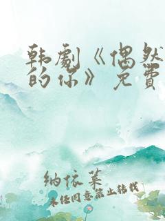 韩剧《偶然遇见的你》免费观看