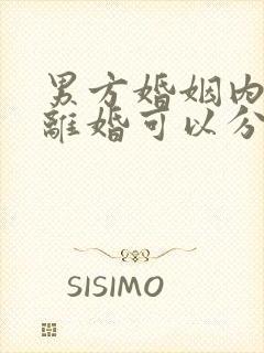 男方婚姻内出轨离婚可以分割财产吗