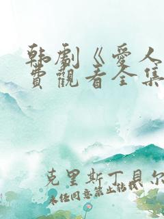 韩剧《爱人》免费观看全集