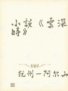 小说《云深清浅时》