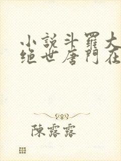 小说斗罗大陆2绝世唐门在线阅读免费