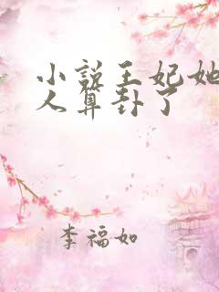 小说王妃她又给人算卦了