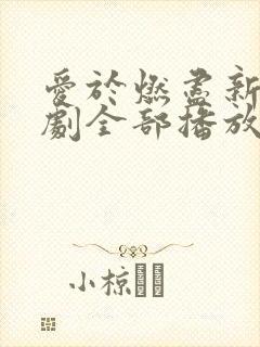 爱于燃尽新生短剧全部播放