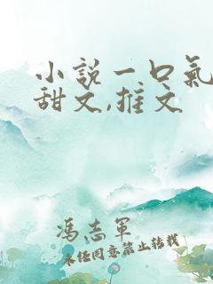 小说一口气看完甜文,推文