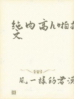 纯肉高h啪总裁文