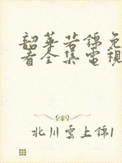 韶华若锦免费观看全集电视剧