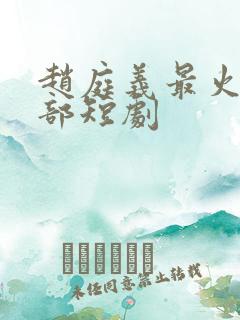 赵庭义最火的十部短剧