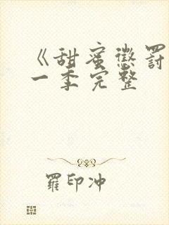 《甜蜜惩罚》第一季完整