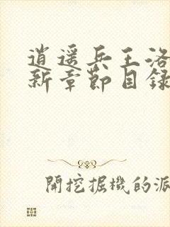 逍遥兵王洛天最新章节目录