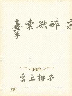 春棠欲醉 宋棠宁