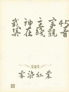 武神主宰450集在线观看免费