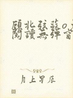 顾北弦苏o免费阅读无弹窗佟