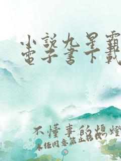 小说九星霸体诀电子书下载