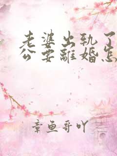 老婆出轨了,老公要离婚怎样挽回