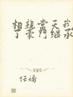 相亲当天我闪婚了豪门继承人