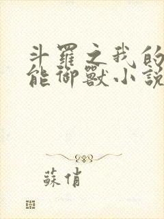 斗罗之我的武魂能御兽小说