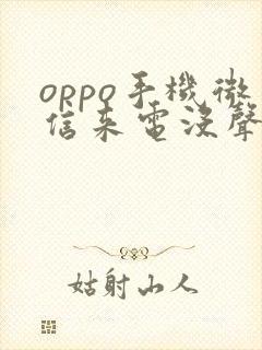 oppo手机微信来电没声音