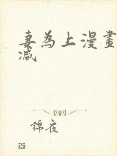 妻为上漫画未删减