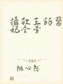 摄政王的医品狂妃全章