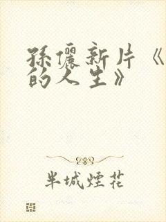 孙俪新片《蛮好的人生》