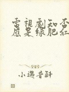 电视剧知否知否应是绿肥红瘦原著